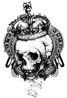 maglietta Skull with Crown