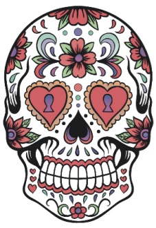 maglietta Mexican skull girl