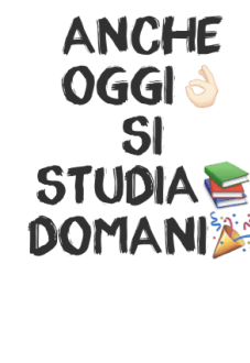 maglietta studenti che non studiano