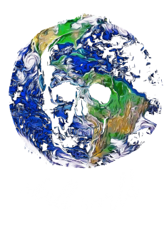 maglietta skull world 