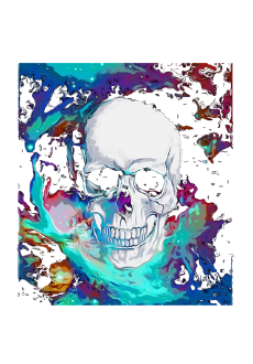 maglietta universe skull