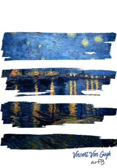 maglietta Starry Night Over the Rhône - V. Van Gogh // artB