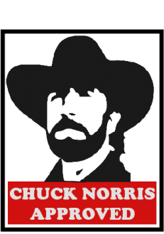 maglietta APPROVATO DA CHUCK NORRIS