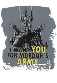 maglietta Mordor's army
