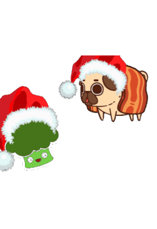 maglietta BROCCOLY AND BACON CHRISTMAS EDITION