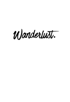 maglietta wanderlust