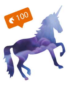 maglietta Social unicorn