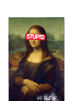 maglietta STUPID x corby *la gioconda*