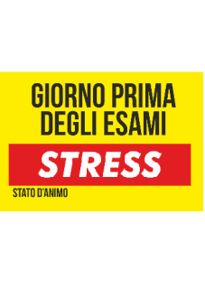 maglietta esami stress