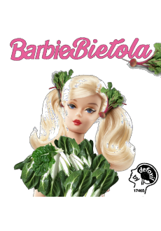 maglietta barbie barbabietola la bambola vegana