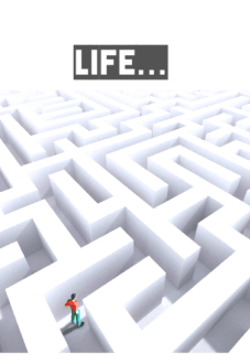 maglietta Life like a labyrinth