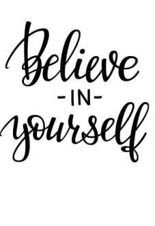 maglietta Believe in yourself 
