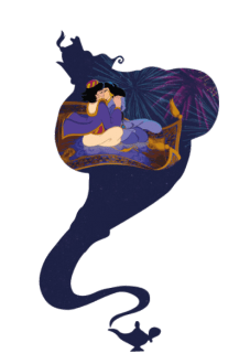 maglietta a whole new world 