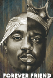 maglietta 2Pac andò Biggie Smalls