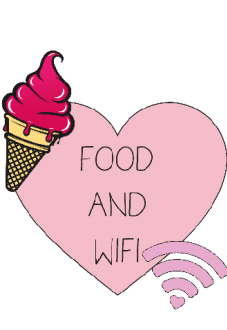 maglietta food and wifi  