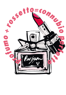 maglietta profumo rossetto