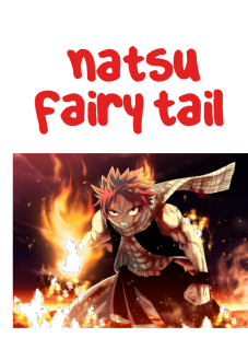 maglietta natsu fairy tail 