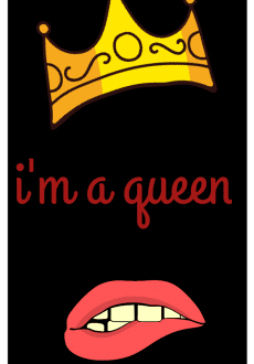 maglietta i'm queen