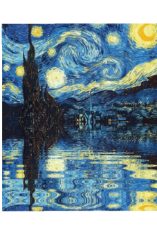 maglietta “starry night”