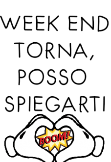 maglietta Week end torna.