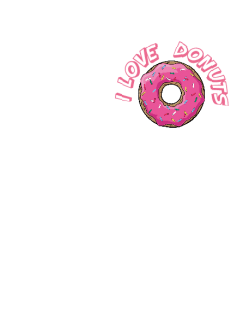 maglietta love donuts