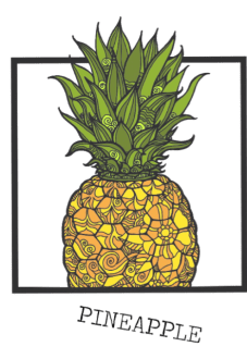 maglietta pineapple