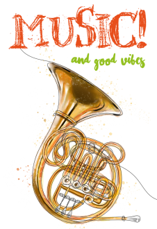 maglietta Music and good vibes