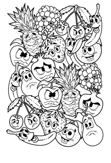 maglietta Doodle Fruit