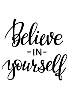 maglietta Believe in yourself T-shirt