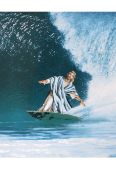 maglietta Surfing Jesus