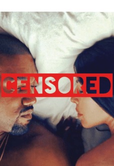 maglietta Censored Kim and Kanye ! 