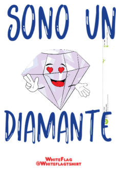 maglietta sono un diamante 