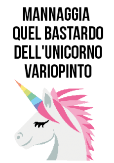 maglietta unicorni