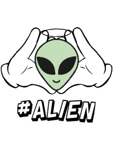 maglietta alien