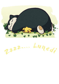 maglietta Snorlax e il Lunedi