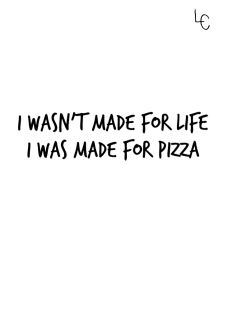 maglietta Pizza Life