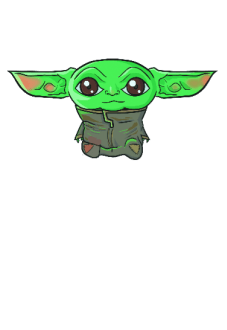 maglietta baby yoda 