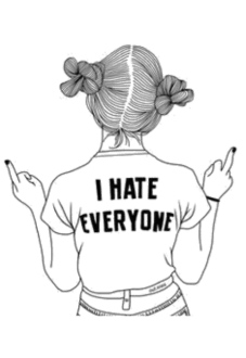 maglietta I Hate Everyone T-Shirt