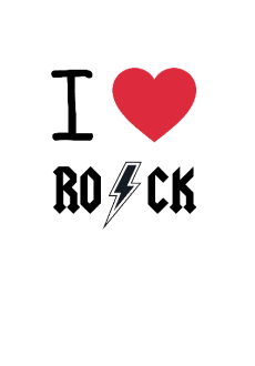 maglietta i love rock