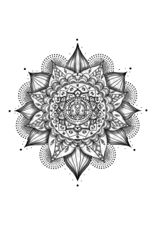 maglietta mandala style