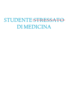 maglietta STUDENTE STRESSATO DI MEDICINA