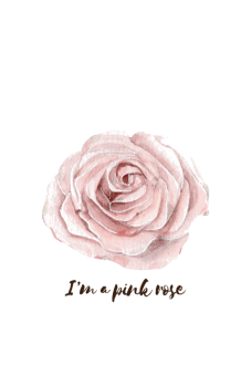 maglietta I’m a pink rose