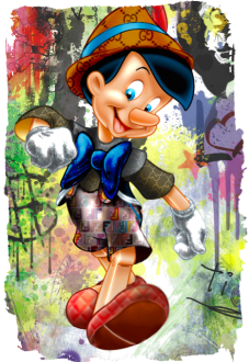 maglietta pinocchio