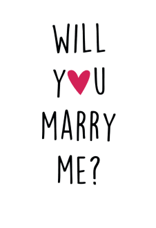 maglietta Will you marry me?