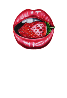 maglietta Strawberry Lips