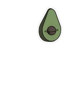 maglietta avocado planet