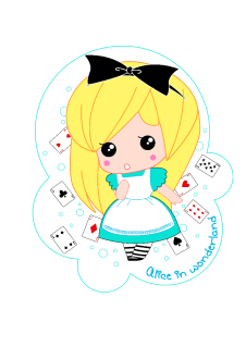 maglietta Alice in Wonderland