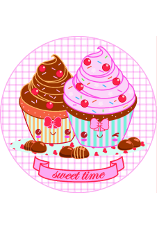maglietta KAWAII CUPCAKES