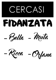 maglietta cercasi fidanzata