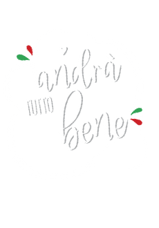 maglietta T-shirt 'Andrà tutto bene'